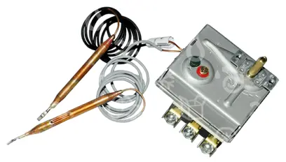 termostat topné jednotky Dražice, RAC4066, 3x400V, 20A, krátká hřídelka